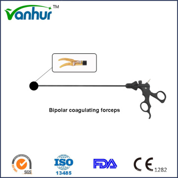 Instrumentos laparoscópicos Gold Bipolar Coagulating Forceps